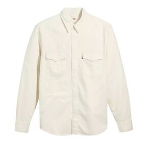 Levis Mens Relaxed Western Shirt Cotton Hemp Denim Button Down Utility M S110772